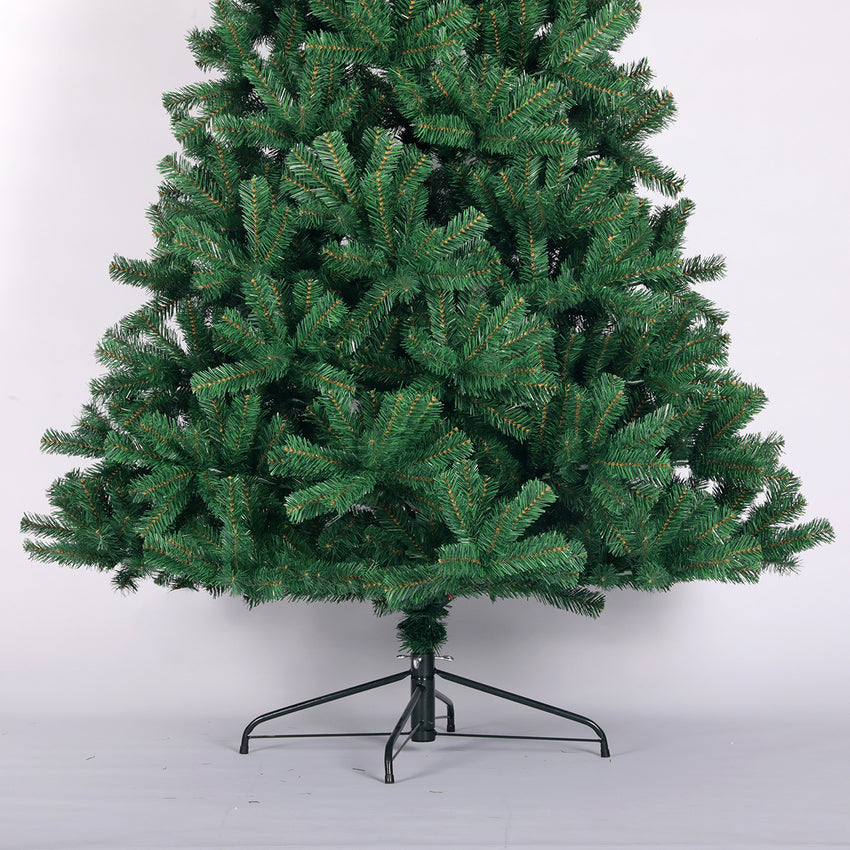 6 Feet Artificial Christmas Tree All Natural Spruce Pvc Fir Tree Foldable Metal Bracket Not Lit Green