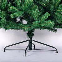 6 Feet Artificial Christmas Tree All Natural Spruce Pvc Fir Tree Foldable Metal Bracket Not Lit Green