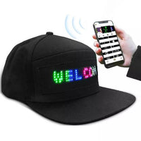 Bluetooth LED Cap with Detachable Screen